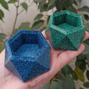 Orgonita Cuenco Hexagonal